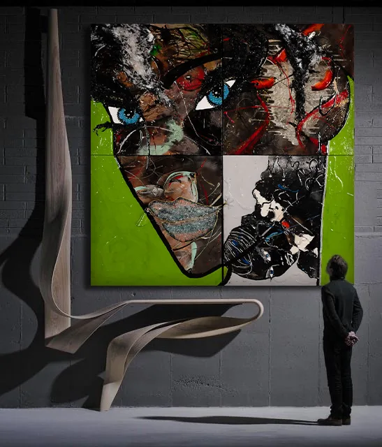 Lisabel artwork staged in an architectural setting