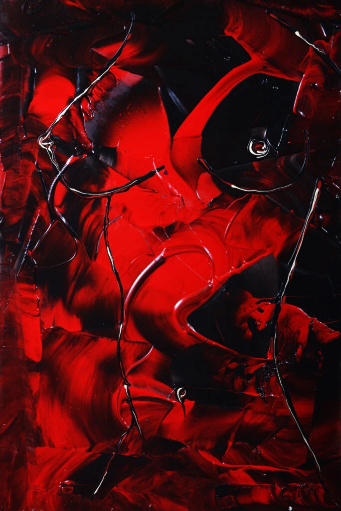 Buste (rouge et noir)